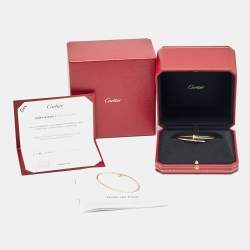 مملوكة مسبقًا سوار كارتييه جوست أون كلو ألماسات ذهب أصفر عيار 18 موديل صغير مقاس 16