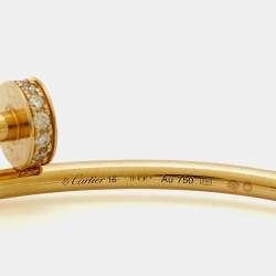 مملوكة مسبقًا سوار كارتييه جوست أون كلو ألماسات ذهب أصفر عيار 18 موديل صغير مقاس 16