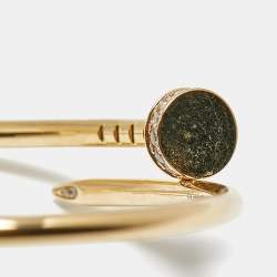 مملوكة مسبقًا سوار كارتييه جوست أون كلو ألماسات ذهب أصفر عيار 18 موديل صغير مقاس 16