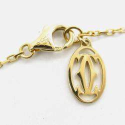 Pre Owned Cartier D'amour 18K Yellow Gold and Diamond Pendant Necklace