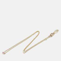 Pre Owned Cartier D'amour Pink Sapphire 18K Rose Gold Necklace