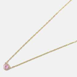 Pre Owned Cartier D'amour Pink Sapphire 18K Rose Gold Necklace