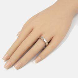 Pre Owned Cartier Love 18K White Gold Band Ring EU 61