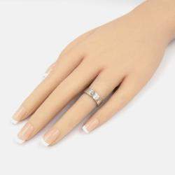 Pre Owned Cartier Love 18K White Gold Band Ring EU 48