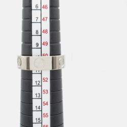 Pre Owned Cartier Love 18K White Gold Band Ring EU 51