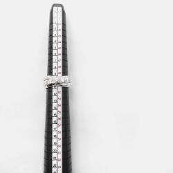 Pre Owned Cartier Trinity 18K White Gold Band Ring EU 50