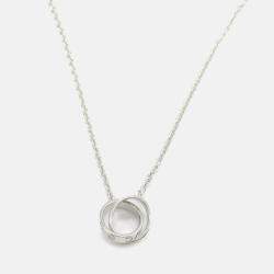 Pre Owned Cartier Love 18K White Gold Pendant Necklace