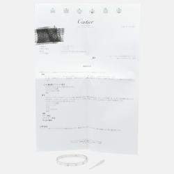 Pre Owned Cartier Love 18K White Gold, Diamond Bangle Bracelet