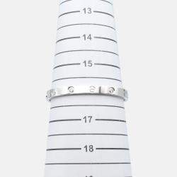 Pre Owned Cartier Love 18K White Gold, Diamond Bangle Bracelet