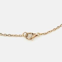Pre Owned Cartier Heart C de Cartier Diamond 18k Rose Gold Necklace