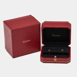 Pre Owned Cartier Love Screw Motif 18k Rose Gold Stud Earrings
