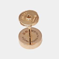 Pre Owned Cartier Love Screw Motif 18k Rose Gold Stud Earrings