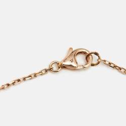 Pre Owned Cartier Trinity de Cartier Cultured Pearl 18K Three Tone Gold Necklace