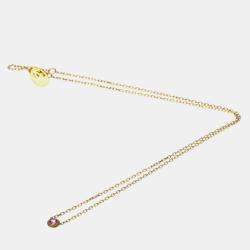 Pre Owned Cartier D'amour 18K Rose Gold and Sapphire Pendant Necklace