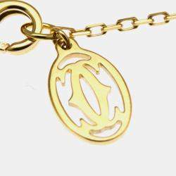 Pre Owned Cartier D'amour 18K Rose Gold and Sapphire Pendant Necklace