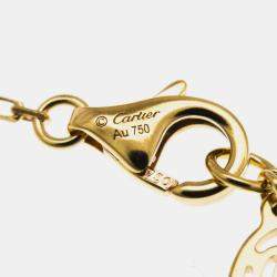 Pre Owned Cartier D'amour 18K Rose Gold and Sapphire Pendant Necklace