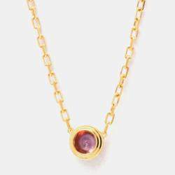Pre Owned Cartier D'amour 18K Rose Gold and Sapphire Pendant Necklace