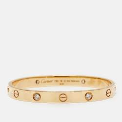 مملوكة مسبقًا سوار كارتييه لوف 4 ألماسات ذهب وردي عيار 18 مقاس 16