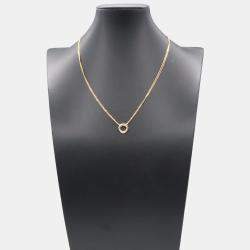 Pre Owned Cartier Trinity 18K Yellow, Rose, White Gold Necklace