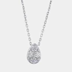 Pre Owned Cartier Etincelle de Cartier 18K White Gold and Diamond Pendant Necklace