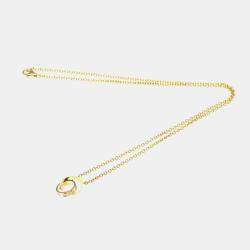 Pre Owned Cartier Love Interlocking 18K Rose Gold Necklace