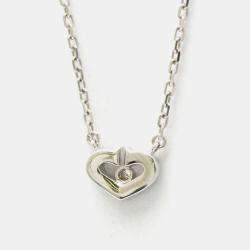 Pre Owned Cartier 18K White Gold and Diamond C De Cartier Pendant Necklace
