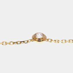 Pre Owned Cartier D'amour 18K Pink Gold Diamond Necklace