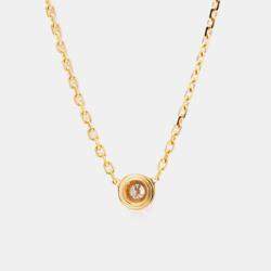 Pre Owned Cartier D'amour 18K Pink Gold Diamond Necklace