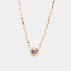 Pre Owned Cartier D'amour 18K Rose Gold Sapphire Necklace