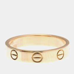 Pre Owned Cartier Love 18K Rose Gold Ring EU 51