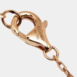 مملوكة مسبقًا Cartier Juste Un Clou Diamond 18k Rose Gold Necklace