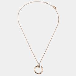 مملوكة مسبقًا Cartier Juste Un Clou Diamond 18k Rose Gold Necklace