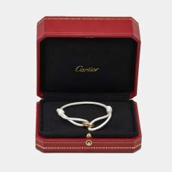 Pre Owned Cartier Trinity 18k Three Tone Gold Cord Bracelet