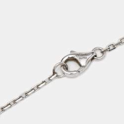 Pre Owned Cartier Love Diamonds 18k White Gold Necklace