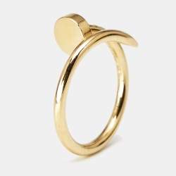 Pre Owned Cartier Juste Un Clou 18k Yellow Gold Small Model Ring Size 46