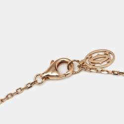 مملوكة مسبقًا Cartier Juste Un Clou Diamonds 18k Rose Gold Necklace