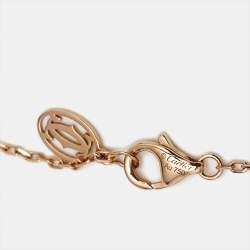 مملوكة مسبقًا Cartier Juste Un Clou Diamonds 18k Rose Gold Necklace