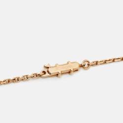 Pre Owned Cartier Love Diamonds 18k Rose Gold Necklace