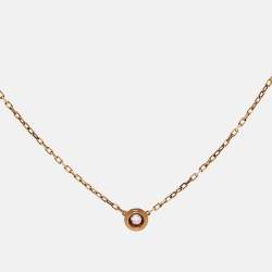 مملوكة مسبقًا قلادة كارتييه زفير ليغري ذهب وردي عيار 18 ياقوت وردي