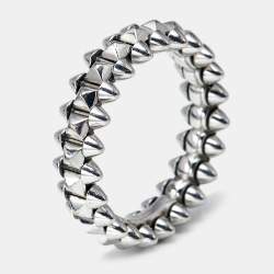 Pre Owned Cartier Clash de Cartier 18k White Gold Small Model Ring Size 56