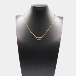 Pre Owned Cartier Love Interlocking 18K Rose Gold Necklace