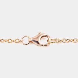 Pre Owned Cartier Love Interlocking 18K Rose Gold Necklace
