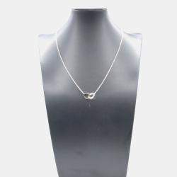 Pre Owned Cartier Love Interlocking 18K White Gold Necklace