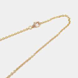 Pre Owned Cartier Love Interlocking 18K Rose Gold Necklace