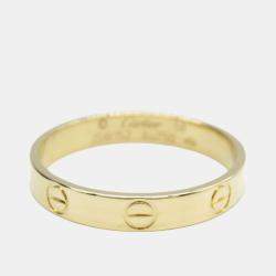 Pre Owned Cartier Love 18K Yellow Gold Ring EU 58