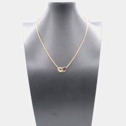 Pre Owned Cartier Love Interlocking 18K Rose Gold Necklace
