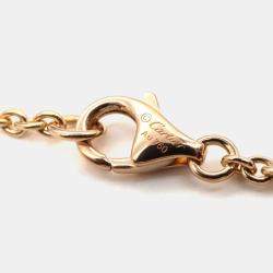 Pre Owned Cartier Love Interlocking 18K Rose Gold Necklace