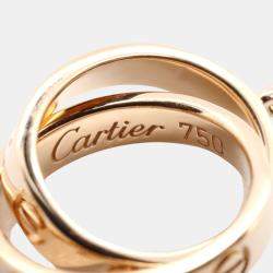 Pre Owned Cartier Love Interlocking 18K Rose Gold Necklace