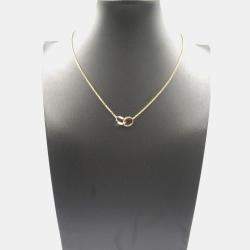 Pre Owned Cartier Love Interlocking 18K Rose Gold Necklace