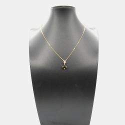 Pre Owned Cartier 18K Rose Gold Quartz And Diamond Necklace